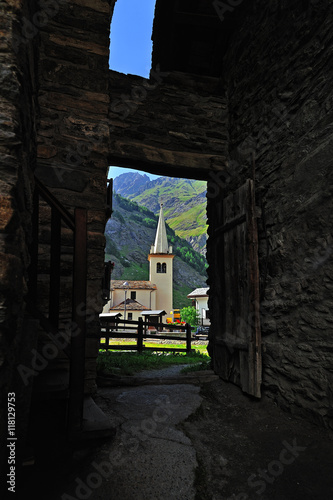 old church Virgin Mary in Rhemes Notre Dame photo