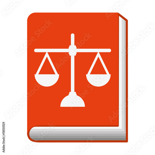justice scale isolated icon