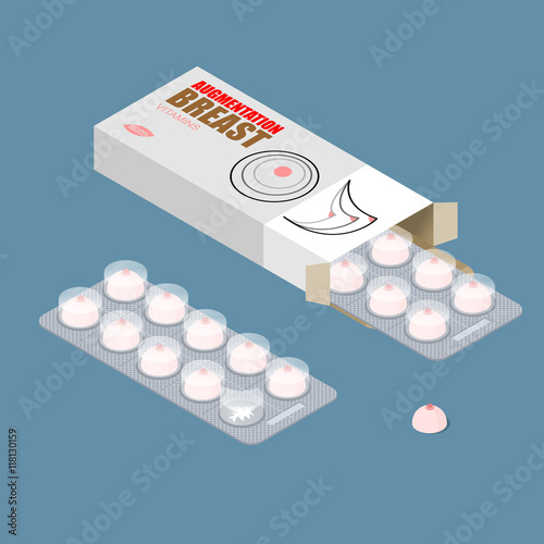 Breast augmentation vitamins. Hooters tablets. Tablets in pack.