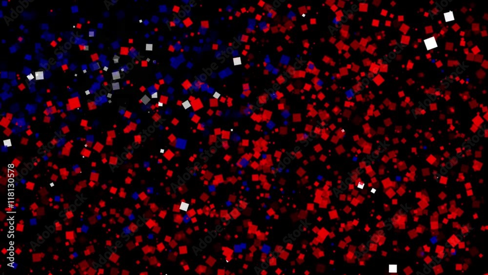 spirited celebratory fireworks from flat confetti particles with main national colors revealing the flag of Taiwan spirited celebratory fireworks from flat confetti particles with main national colors revealing the flag of Taiwan