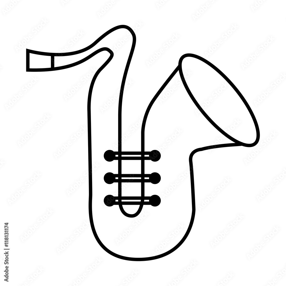 saxophone musical instrument icon saxophone musical instrument icon