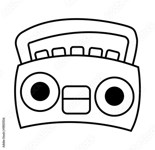 radio antena silhouette icon