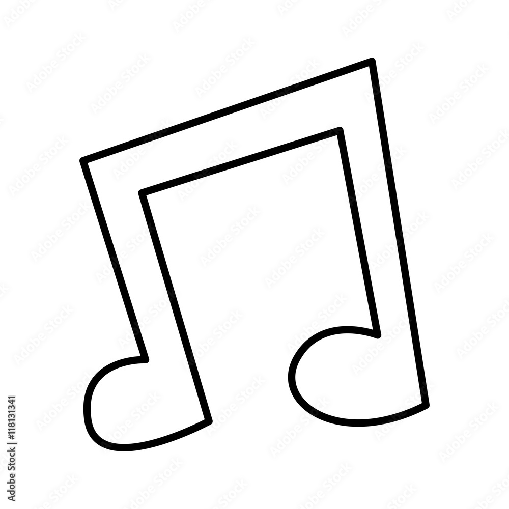 note music silhouette icon note music silhouette icon