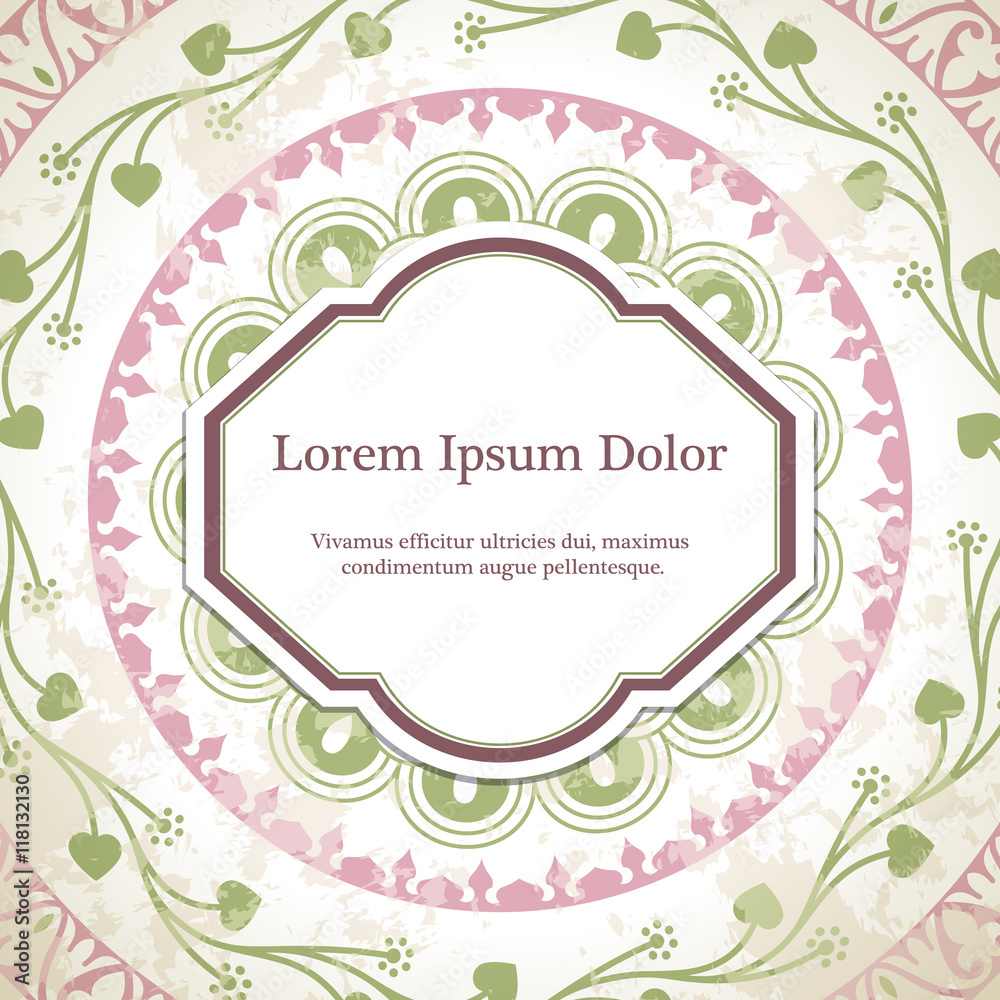 Vector background with mandala Vector background with mandala