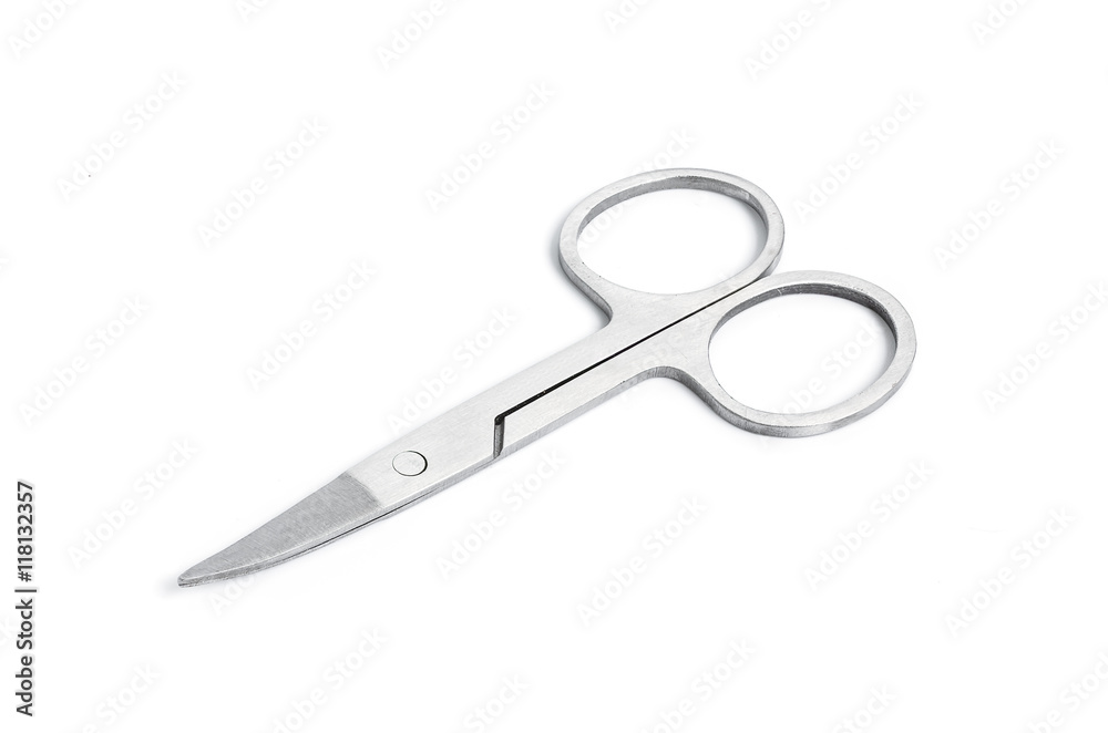 Nail scissors on white background Nail scissors on white background