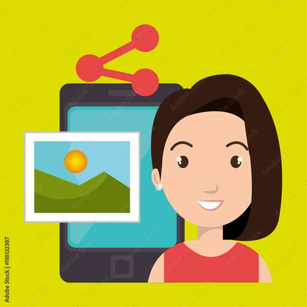 character sharing smartphone image character sharing smartphone image