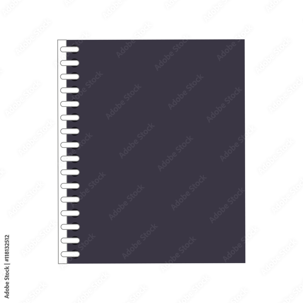 flat design wired notebook icon vector illustration flat design wired notebook icon vector illustration