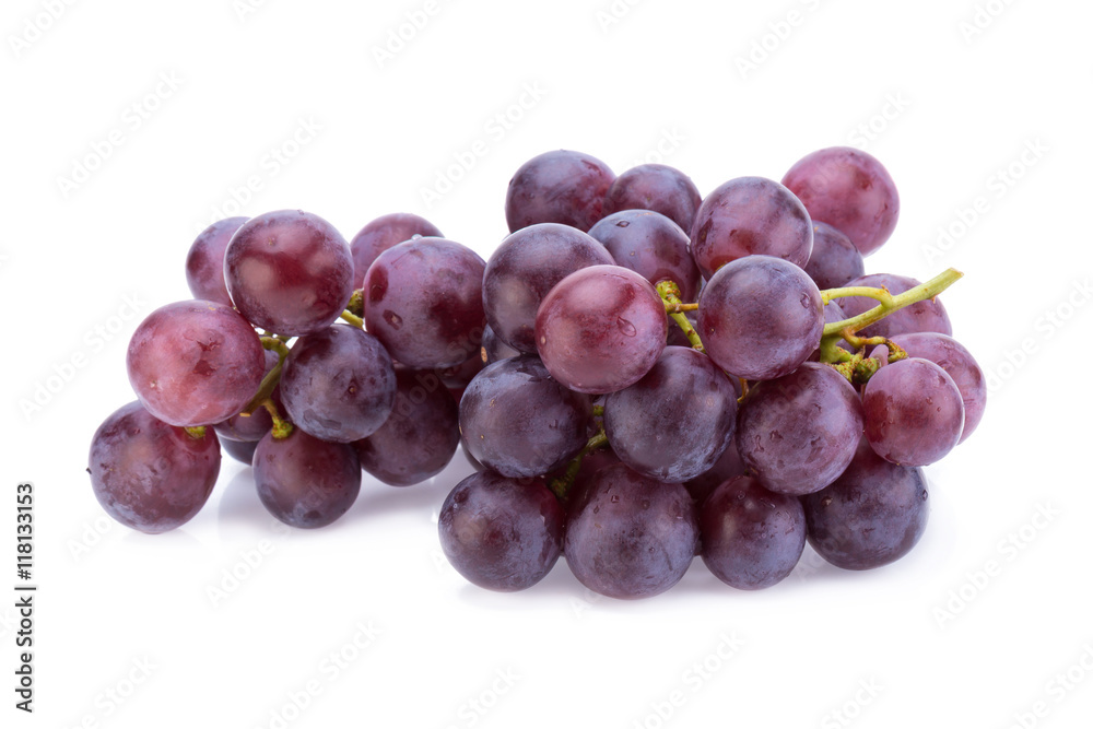 grapes isolated on over white background grapes isolated on over white background
