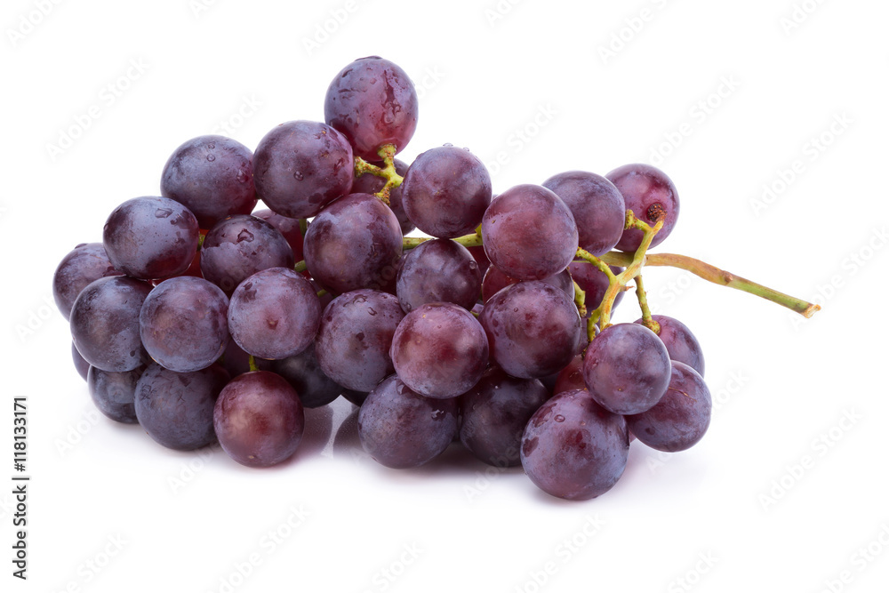 grapes isolated on over white background grapes isolated on over white background