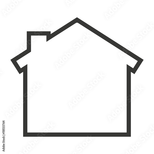 house home silhouette isolated icon