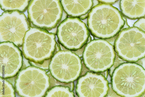 Bergamot slice background