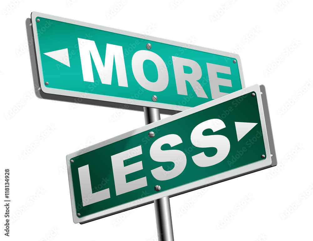 more or less more or less