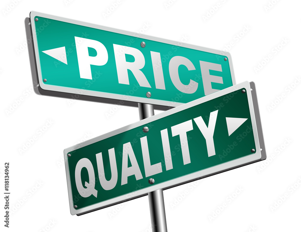 quality versus product price