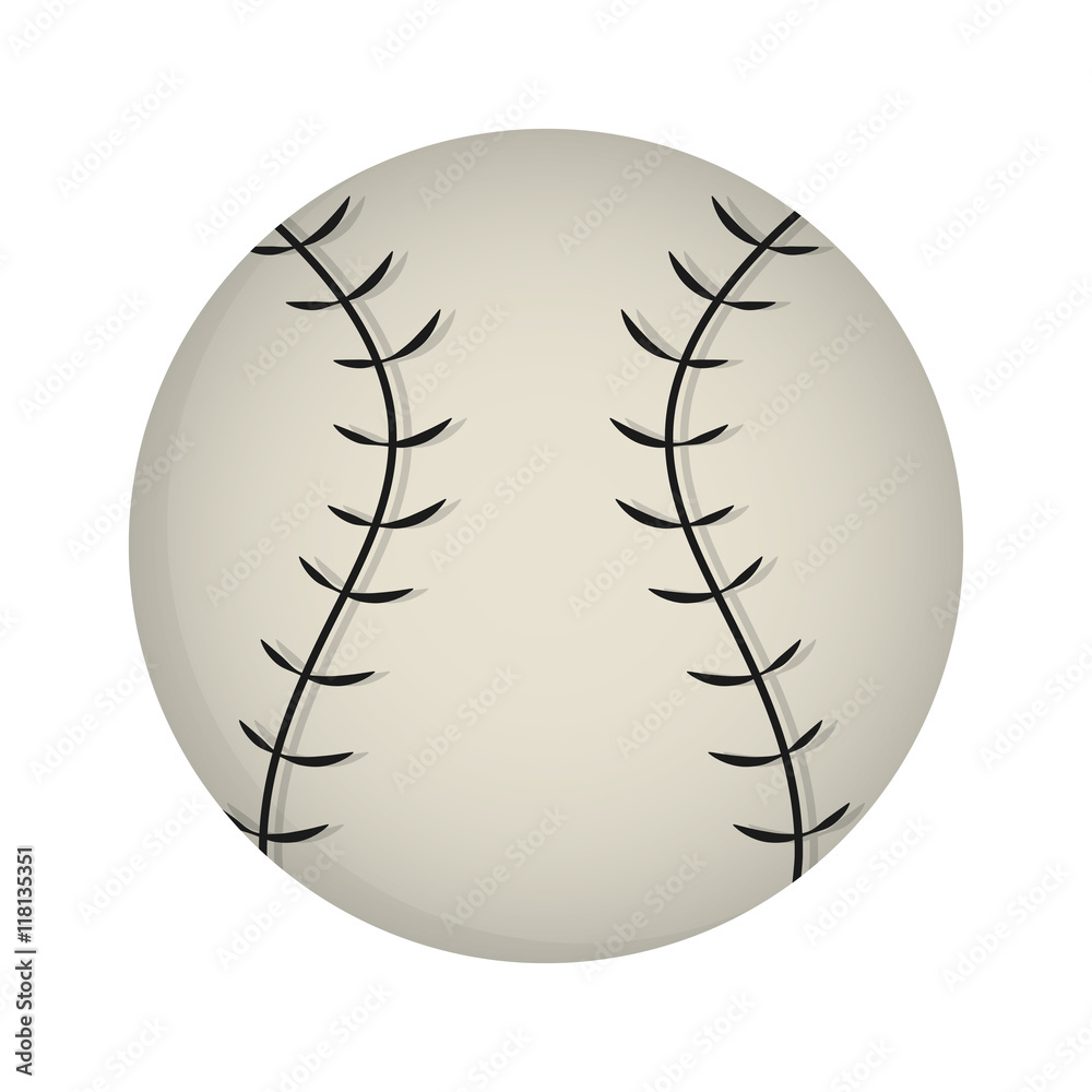 flat design baseball ball icon vector illustration flat design baseball ball icon vector illustration