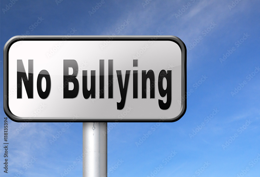 Bully free zone, Stop bullying at school or at work stopping or online... Bully free zone, Stop bullying at school or at work stopping or online...