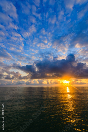 Majestic sunset over the Black Sea.