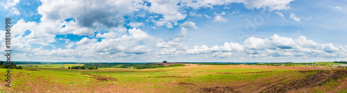 Panorama of agricultural field