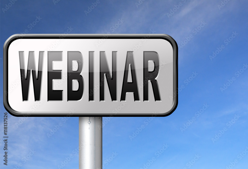 Obraz premium webinar