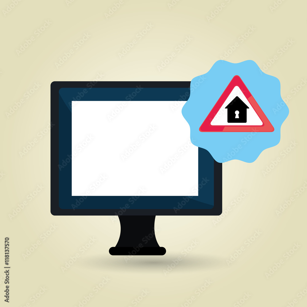 laptop virus safe symbol vector illustration graphic laptop virus safe symbol vector illustration graphic