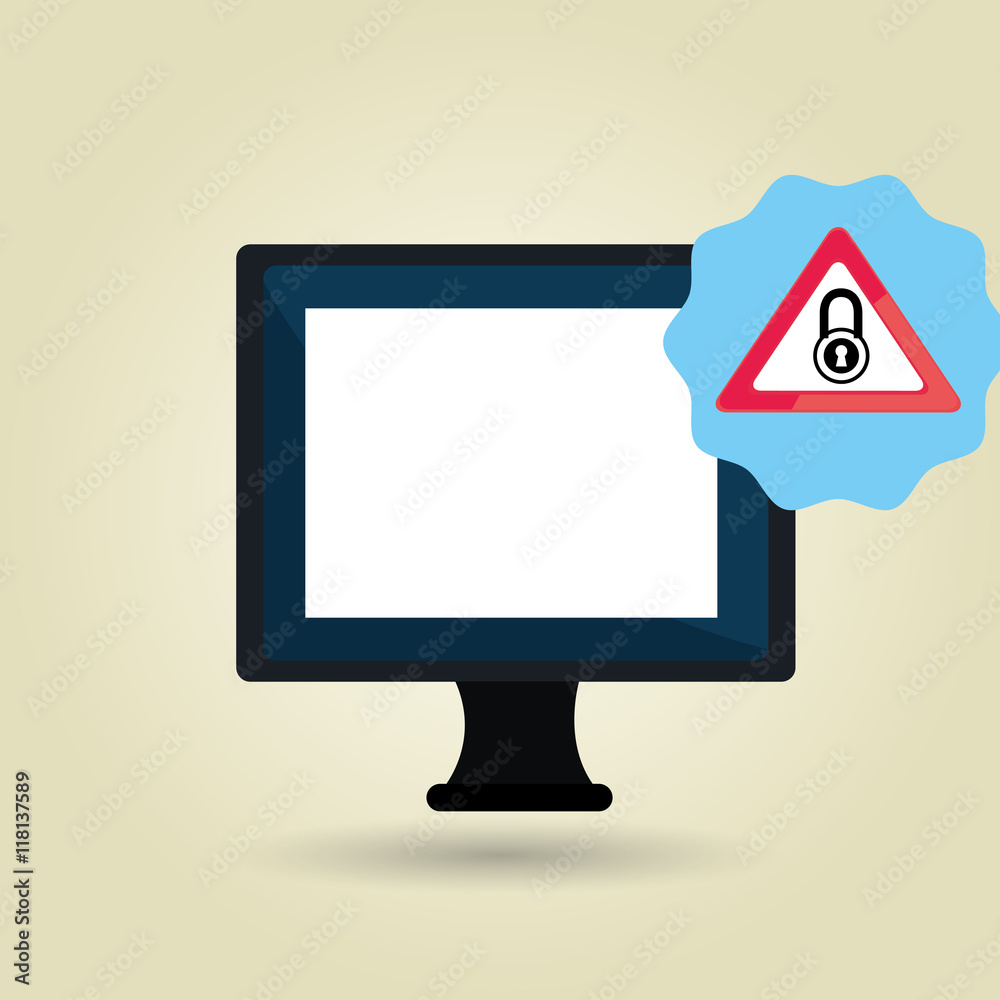 laptop virus safe symbol vector illustration graphic laptop virus safe symbol vector illustration graphic