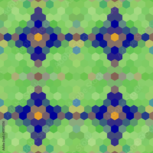 Wallpaper Mural Kaleidoscopic low poly hexagon style vector mosaic background Torontodigital.ca