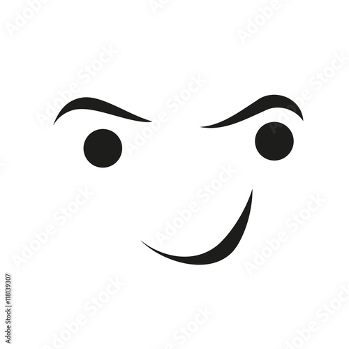 Gesicht, Lächeln, Logo, Person