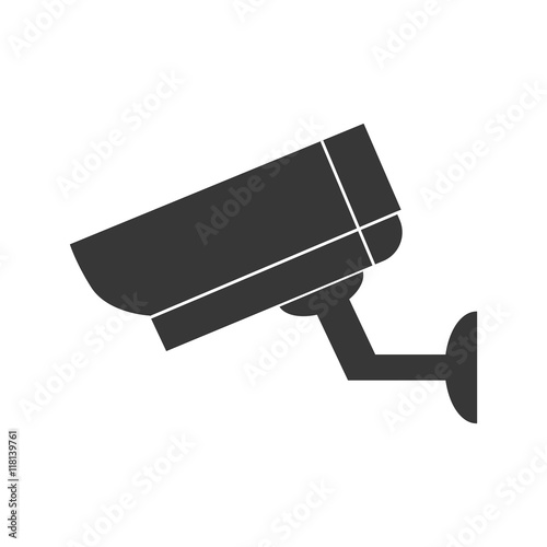 cctv camera security technology icon. Isolated and flat vecctor illustration