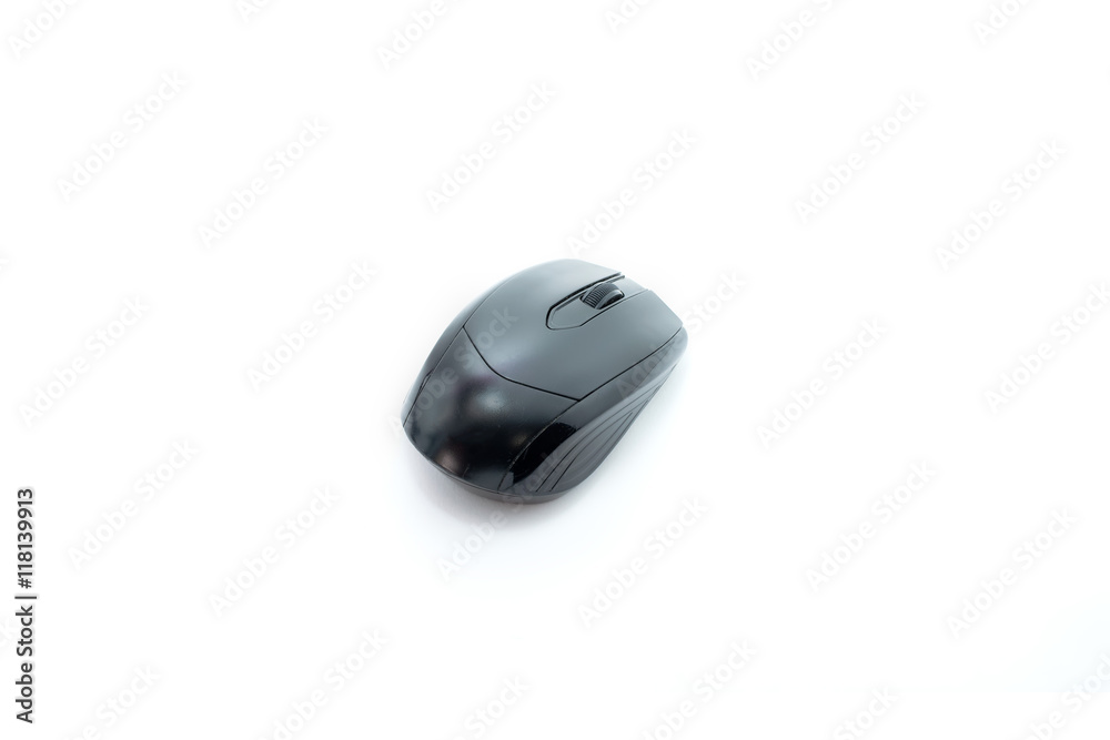 Wireless mouse on white background Wireless mouse on white background