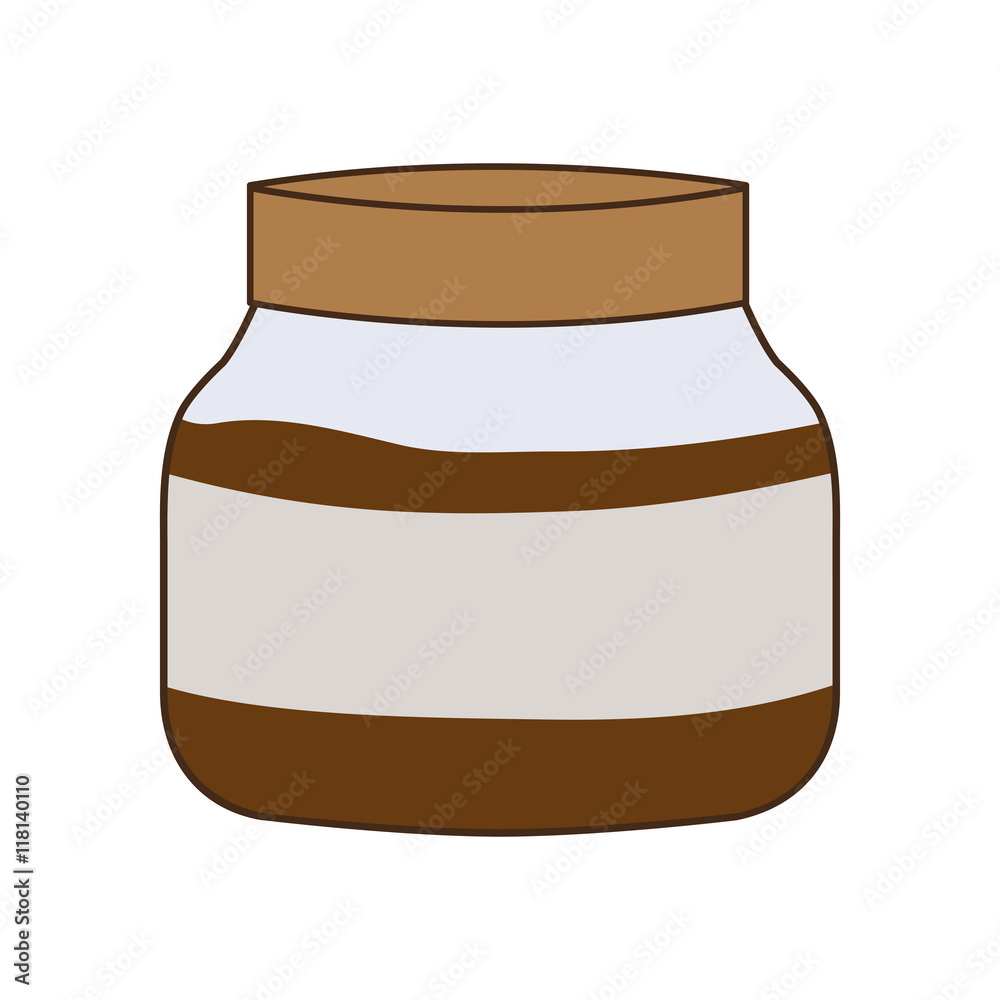 jam breakfast food menu icon. Isolated and flat vecctor illustration jam breakfast food menu icon. Isolated and flat vecctor illustration