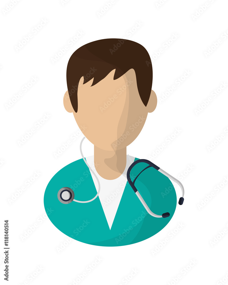flat design medic or doctor icon vector illustration flat design medic or doctor icon vector illustration