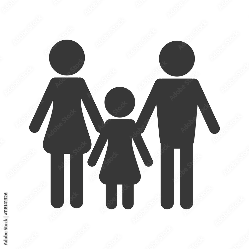 flat design family pictogram icon vector illustration flat design family pictogram icon vector illustration