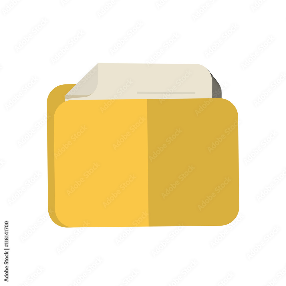 file yellow office object instrument icon. Isolated and flat illustration file yellow office object instrument icon. Isolated and flat illustration