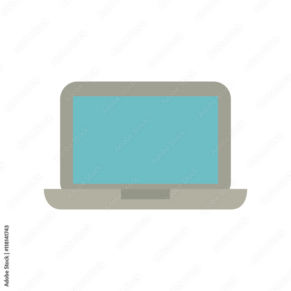 laptop display technology gadget icon. Isolated and flat illustration laptop display technology gadget icon. Isolated and flat illustration