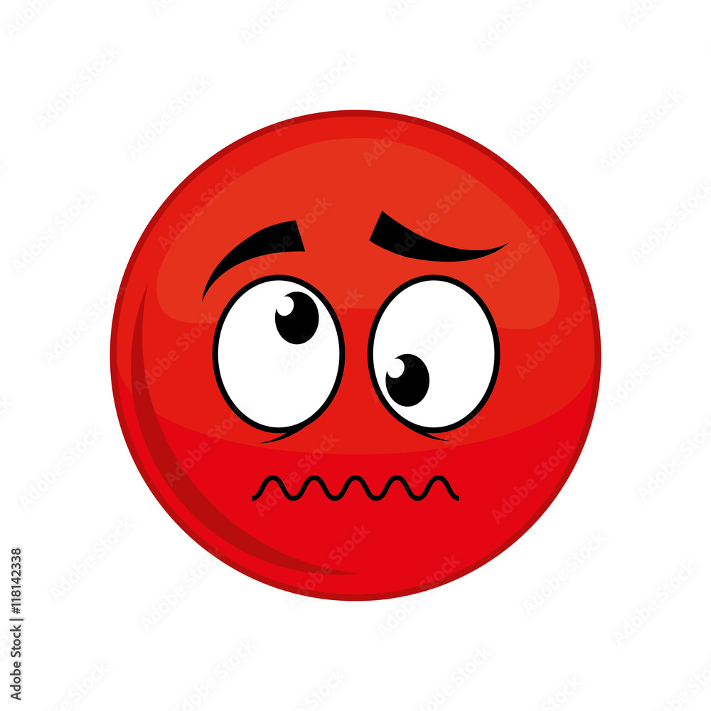 sphere crazy cartoon face expression icon. Isolated and flat illustration sphere crazy cartoon face expression icon. Isolated and flat illustration