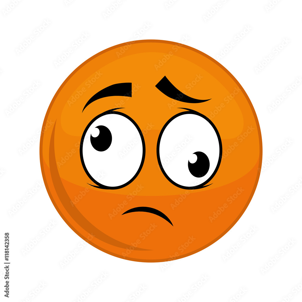 sphere crazy cartoon face expression icon. Isolated and flat illustration sphere crazy cartoon face expression icon. Isolated and flat illustration