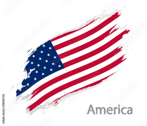 Flag of America grunge