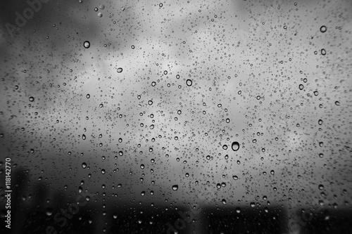 close up water drop of raining on a window,water drop texture background