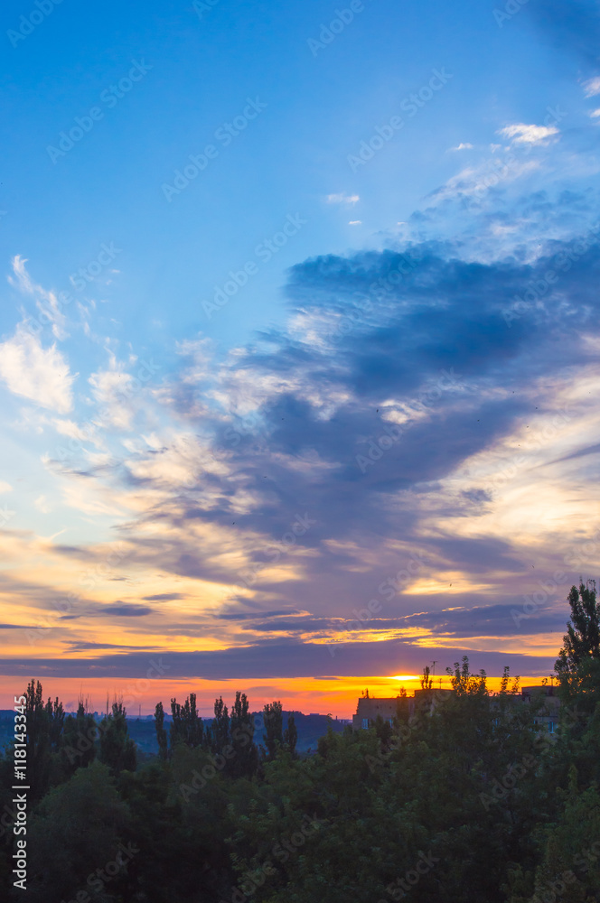 Obraz premium landscape with dramatic light