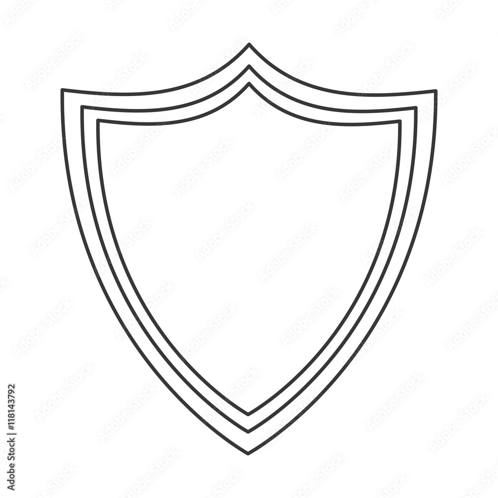 flat design shield emblem icon vector illustration flat design shield emblem icon vector illustration