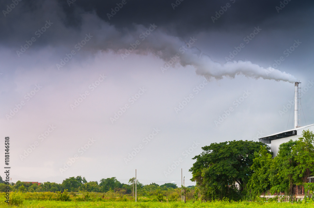 Huge factory chimney polluting the air,Tall chimney emitting water vapor and smoke Pollution,Industry Causing Pollution Huge factory chimney polluting the air,Tall chimney emitting water vapor and smoke Pollution,Industry Causing Pollution