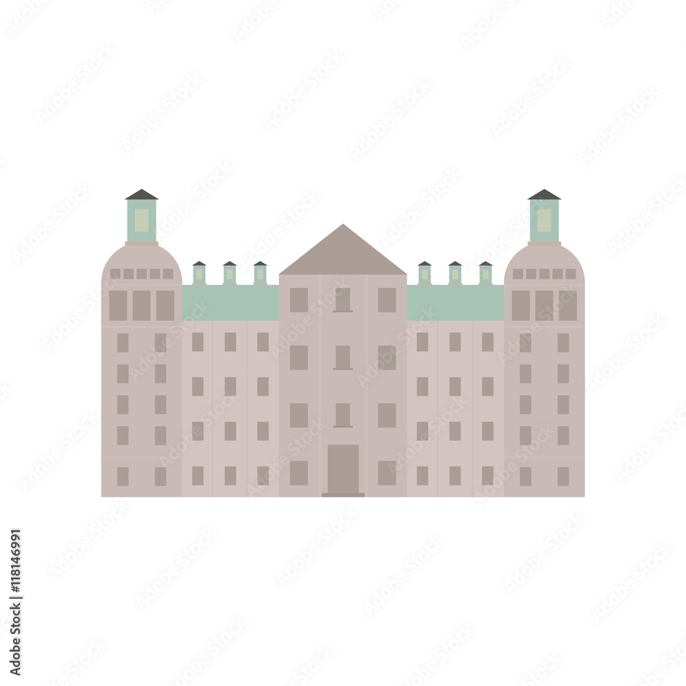 building germany europe icon. Isolated and flat illustration