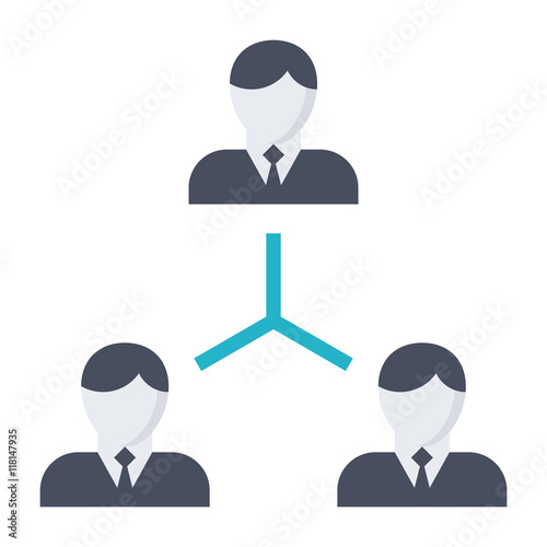 Vector illustration with business people teamwork concept.