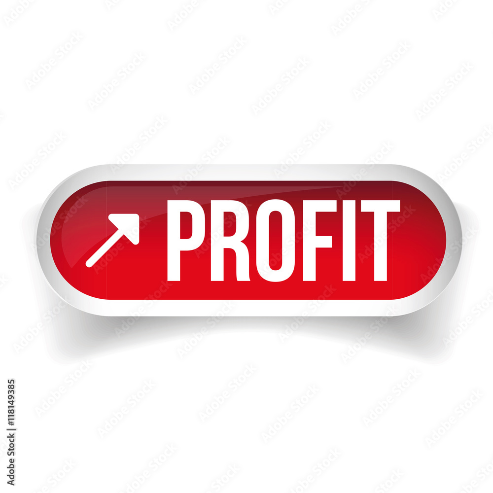 Growing Profit Stock Chart button vector Growing Profit Stock Chart button vector