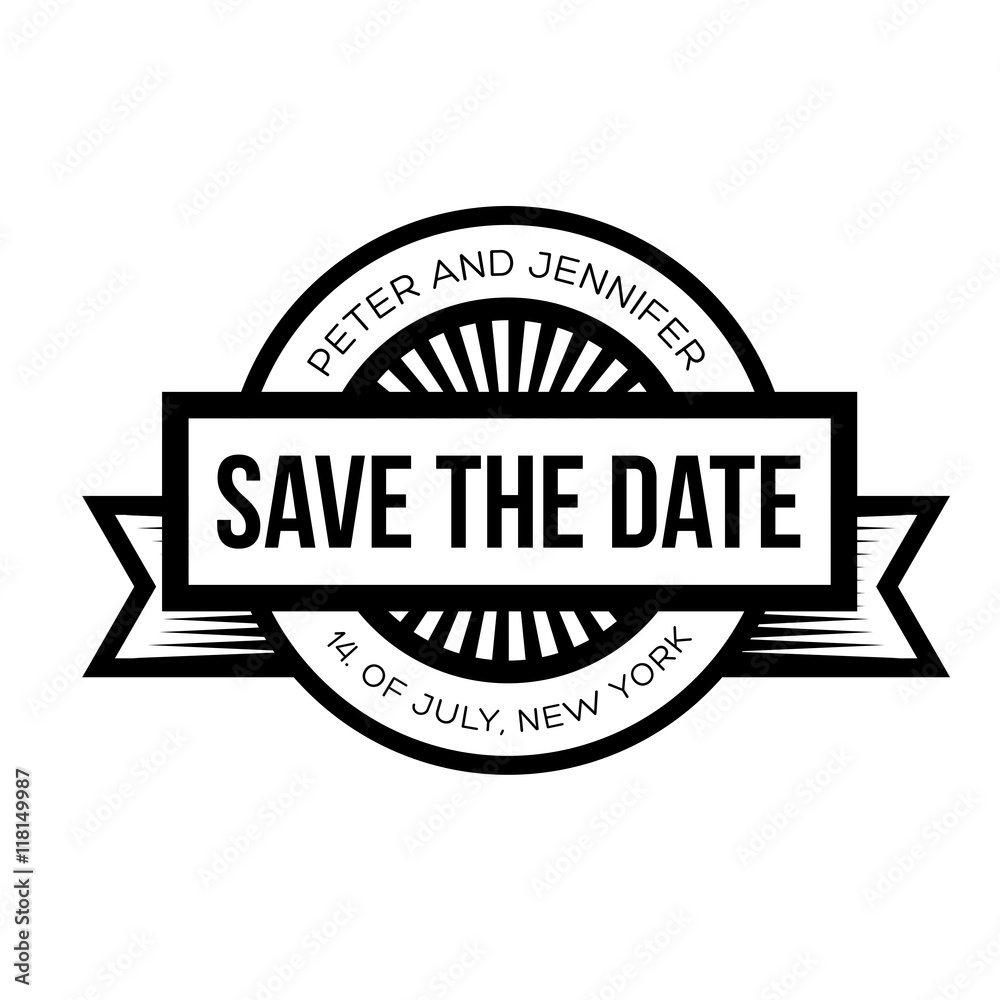 Save the Date - Retro Wedding Invitation