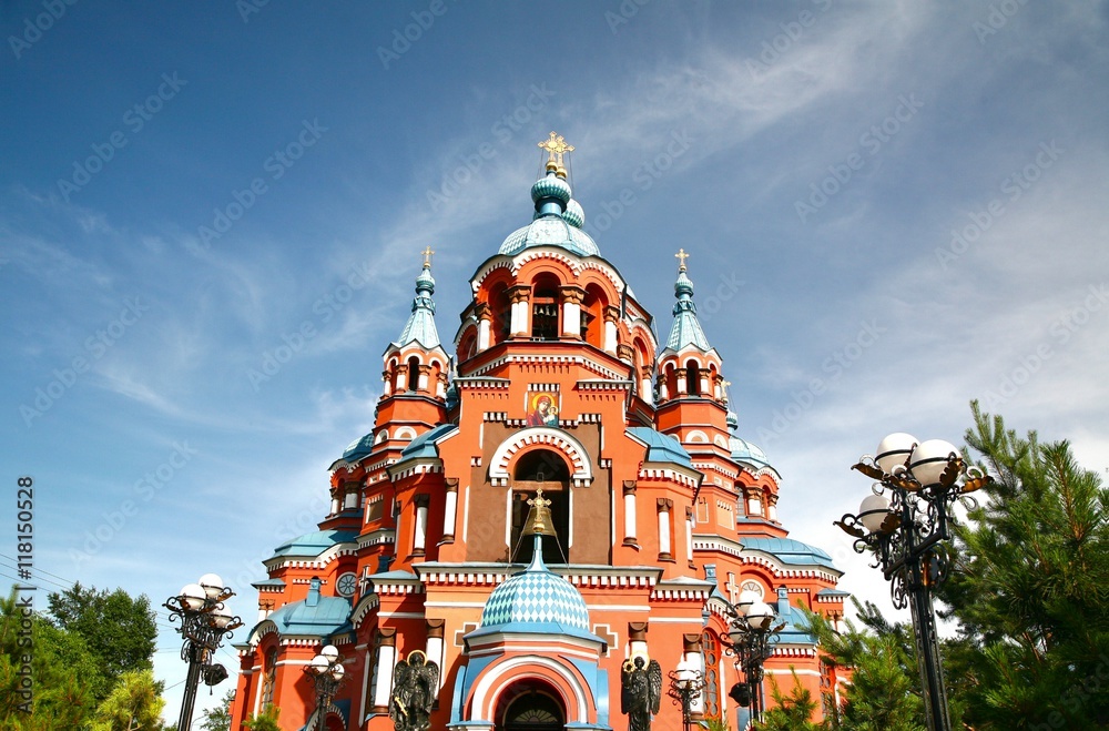 Cathedral of the Kazan Icon of the Mother of God in irkutsk city ...