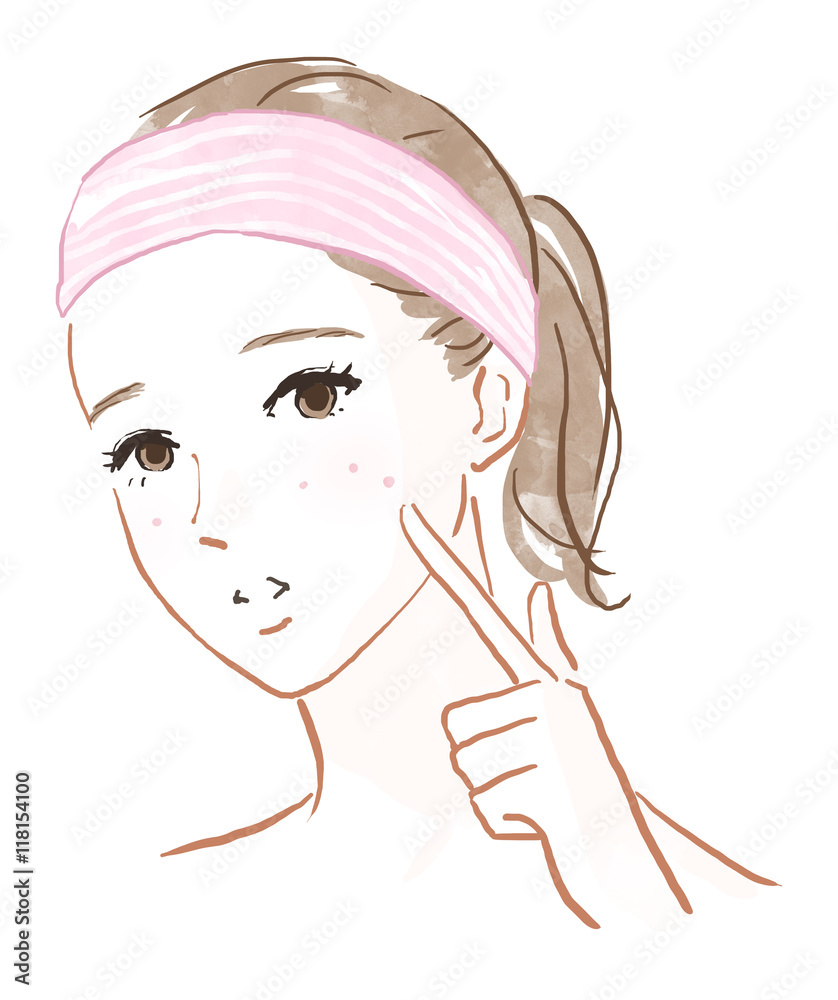 ニキビ 肌荒れのイメージ Stock イラスト Adobe Stock