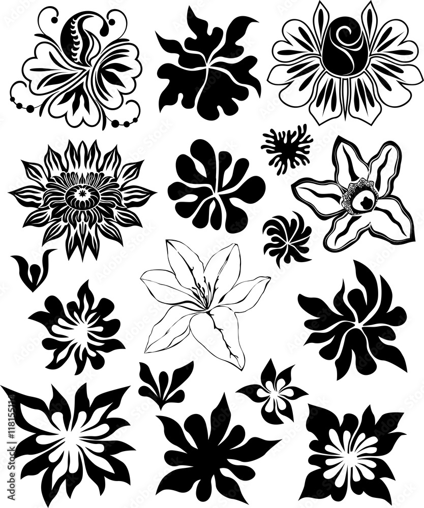 Floral icon series