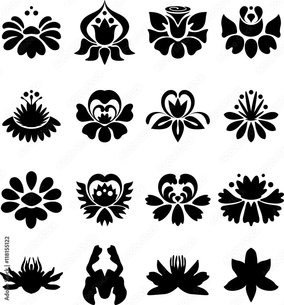 Floral icon series Floral icon series