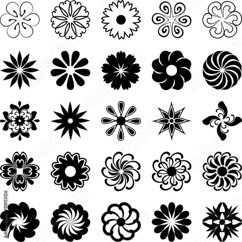 Floral icon series