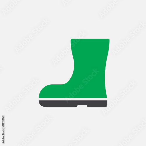 boot icon vector, solid logo illustration, colorful pictogram isolated on white